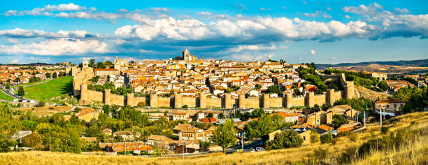 istock Avila with medieval walls in Spain 1284778593