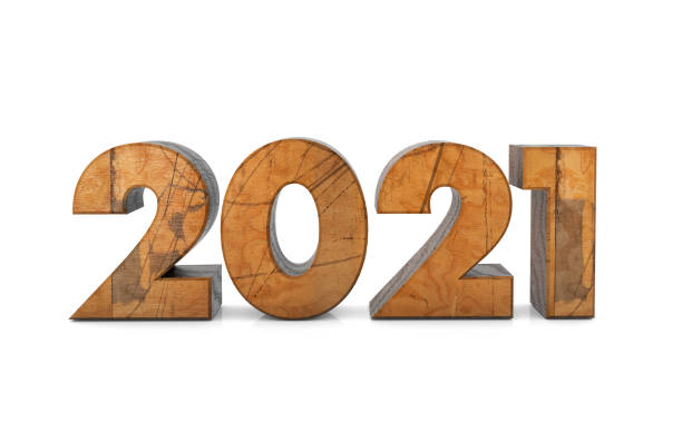 istock Wooden 2021 Text on White Background 1284781845