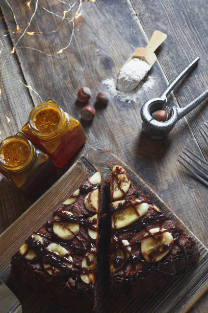 istock homemade banana cake with cocoa 1284785698