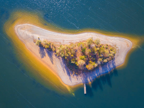 istock Small Island on Solina Lake 1284785718