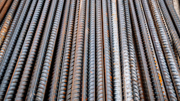 istock steel rods or bars work reinforcement in concrete structure of building.Background texture of steel rods used in construction to reinforce concrete 1284785934