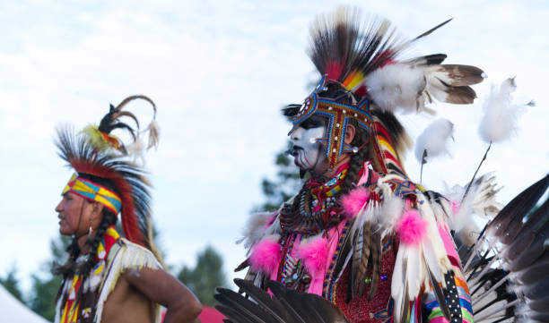 3d render of a Native American Indian boy calls to his brothers
