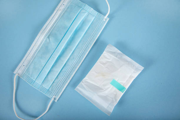 istock medical mask and pad 1284791522