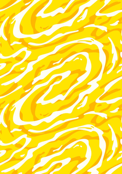 ジュースの漫画の形とシームレスなパターン。パッケージングとバナー背景のベクターイラストレーション - pineapple milkshake点のイラスト素材／クリップアート素材／マンガ素材／アイコン素材