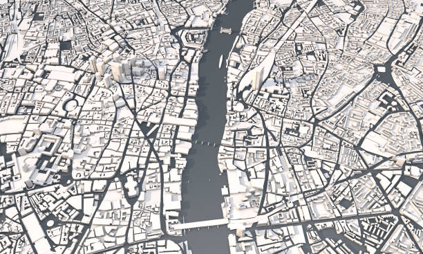 istock 3d map of London 1284805199