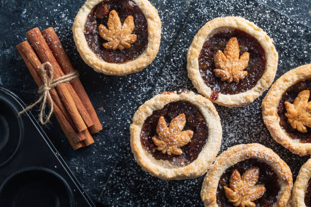 istock Cannabis Christmas mince pies 1284806303