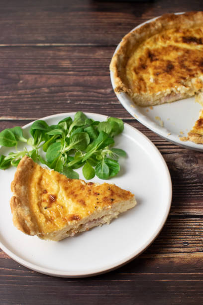 istock Slice of home made quiche Lorraine 1284808134