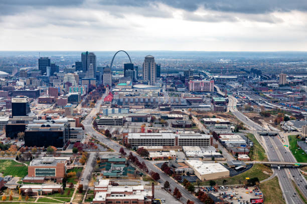 istock Wide Angle Aerial of St. Louis 1284812287