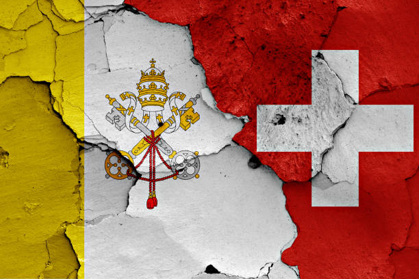 istock flags of Vatican and Switzerland 1284813365