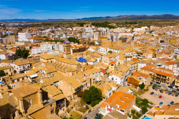 istock View from drone of spanish city Requena 1284817024