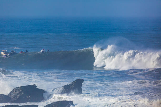 istock Big Waves at Mavericks Surf Spot 1284818403