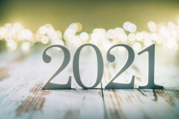 istock 2021 Figures for New year's greeting 1284823023