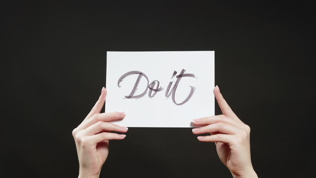 do it life motivation hands encouraging slogan