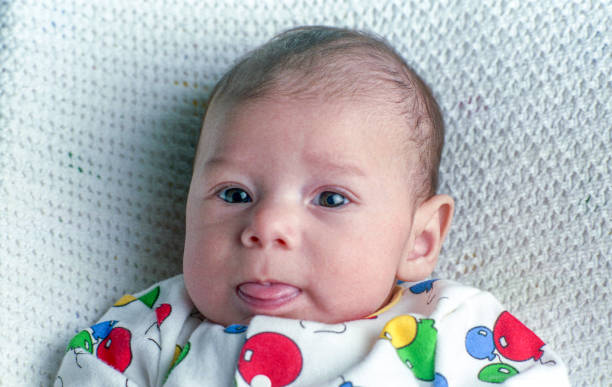 istock Cute Baby Latino Baby Lying on His Back 1284827671