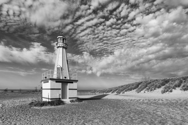 istock New Buffalo lighthouse on cloudy day 1284830704