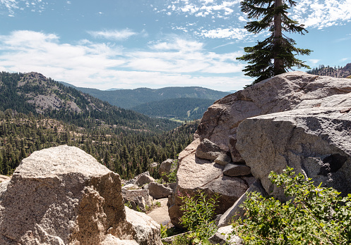 Hiking the Shirley Lake trail at Squaw Valley
