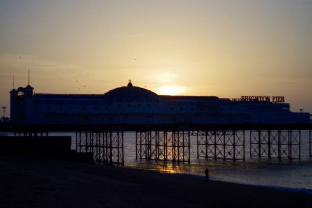 istock Brighton Palace Pier at the seafront at dawn 1284853761