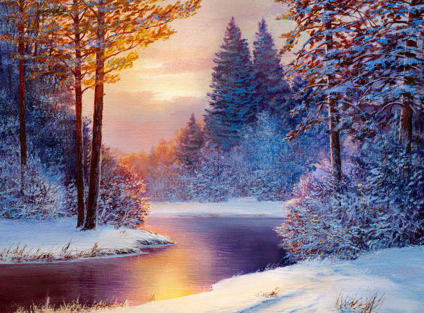 Hermoso Paisaje De Navidad Por La Mañana Vectores Libres de Derechos - iStock Hermoso Paisaje De Navidad Por La Mañana Vectores Libres de Derechos - iStock