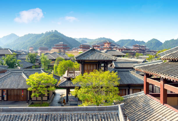 istock Qin and Han ancient city park, Guizhou, China. 1284860286