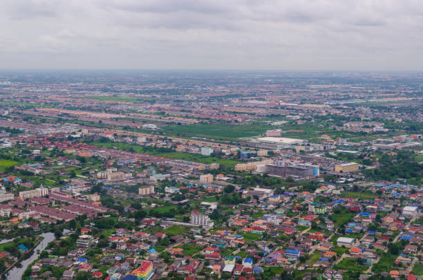 istock aerial view over the private houses 1284861185