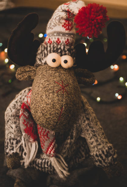 istock Santa Reindeer and Christmas decoration 1284863480