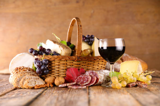 istock red wine glass with cheese and salami 1284863965