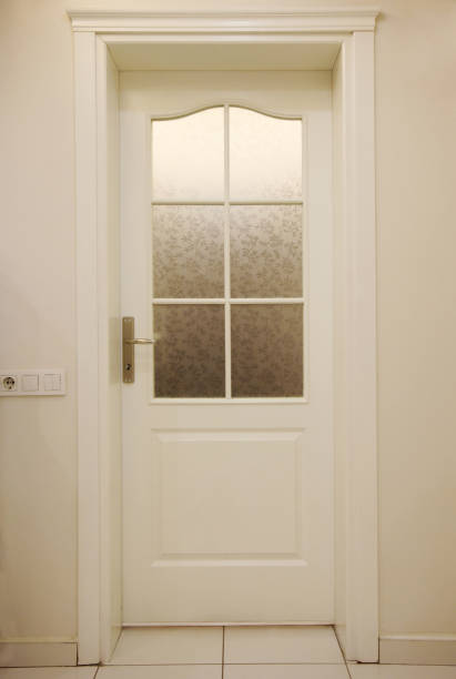 istock New and wooden interior door 1284866785