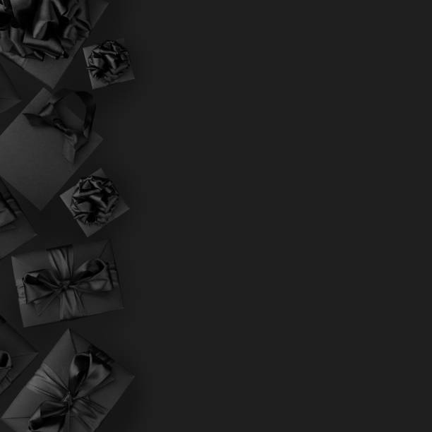 istock Black Friday sale shopping background 1284883384