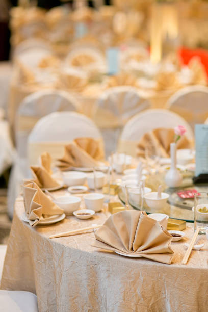 istock Elegant wedding or part reception table arrangement 1284885542
