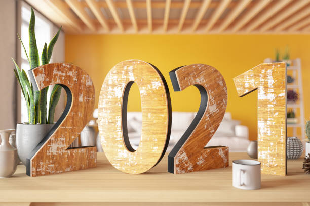 istock 2021 Wooden Sign 1284887938