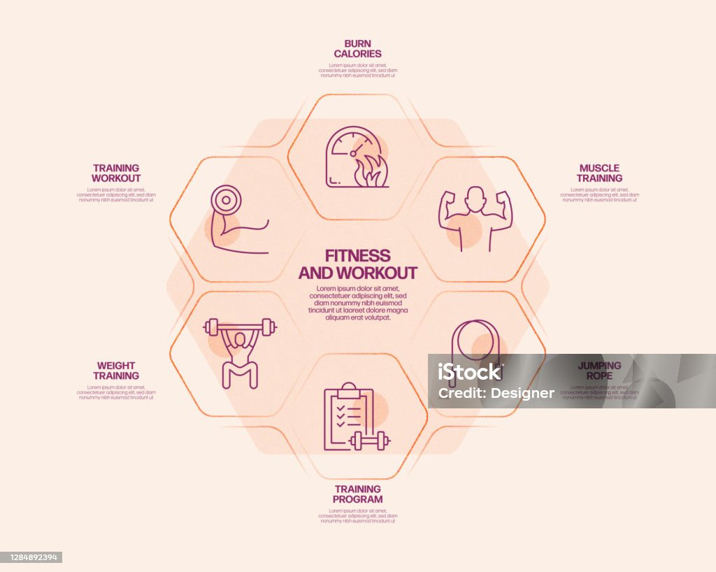 Workout Routine Infographic Fitness And Workout Related Process Infographic Template Process ...