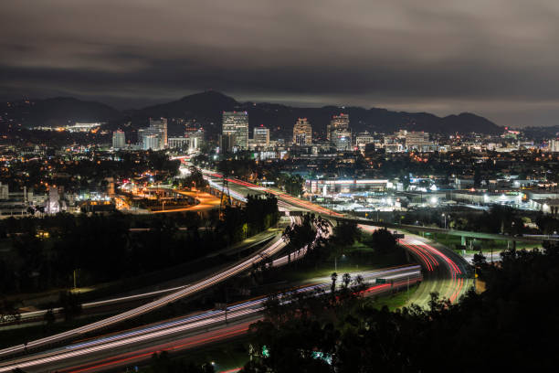 istock Glendale California Night Freeway Cityscape 1284895791