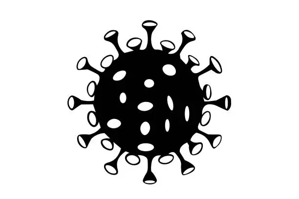 Vector illustration of Coronavirus 2019-nCoV. Corona virus icon. planet earth, world disease background isolated. China pathogen respiratory infection (asian flu outbreak). influenza pandemic. virion of Corona-virus, covid-19 Vector