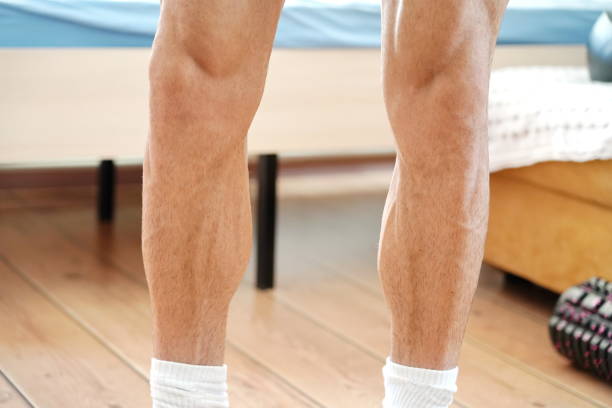 istock young athlete's legs and veins 1284899869