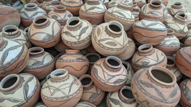 istock Clay earthen water pota background 1284900049