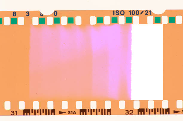 istock Vintage film light leak 1284903693