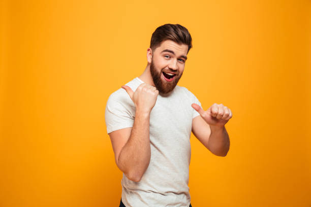 istock Portrait of a smiling bearded man 1284904593