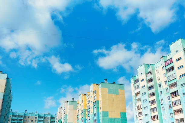 istock New multi-storey apartment buildings, all identical and devoid of personality 1284905019