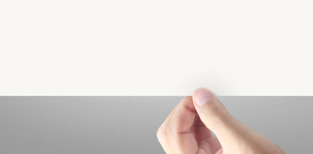 istock Hand holding virtual paper with your 1284913477