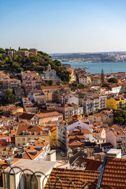 istock Aerial view of city with river 1284913493