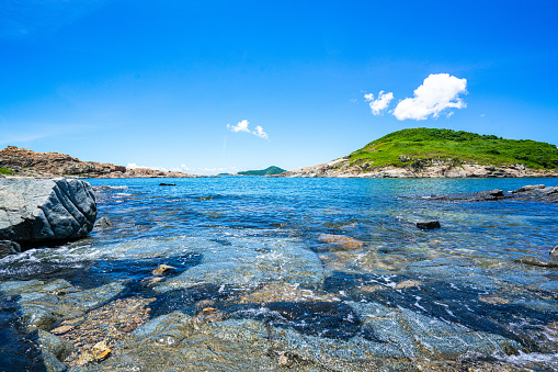 The seascape of Hong Kong Cape D'Aguilar area
