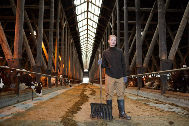 istock Young Woman Holding Shovel at Farm 1284914006
