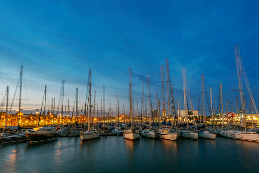 Yachts in the Port Vell, Barcelona
