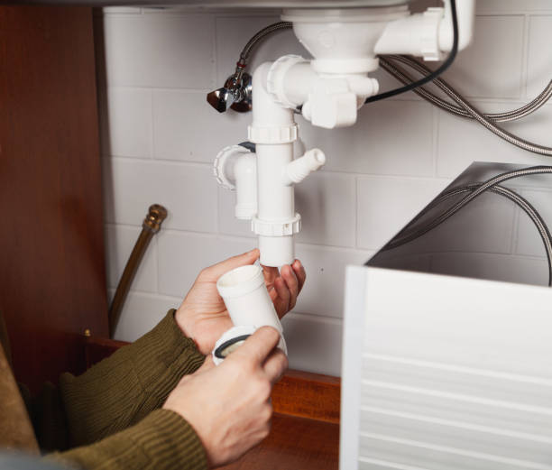 istock Repair of plastic system of kitchen spillway 1284917843