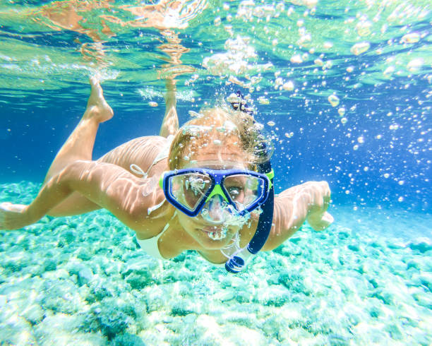 istock Woman diving in sea 1284922834