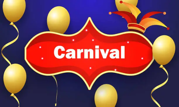 Vector illustration of Balloon for carnival illustration