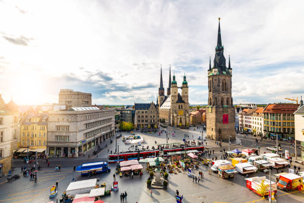 Skyline of Halle an der Saale