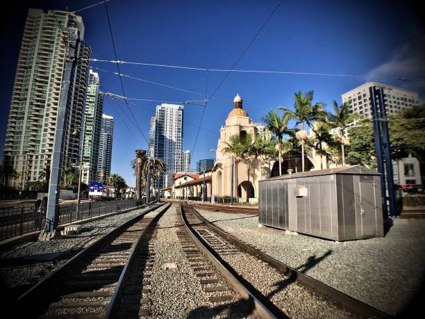 istock santa fe train station depot with tracks and overhead cables 1284930794