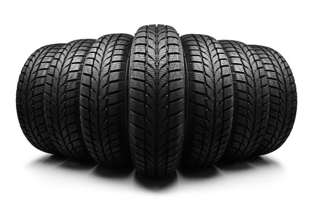 istock Row of car tires 1284938510