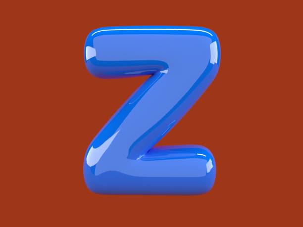 istock Letter Z written with a blue balloon 1284941082